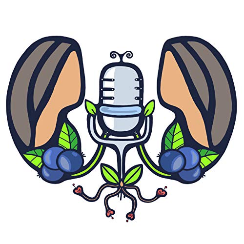 Graphic of two people at one microphone