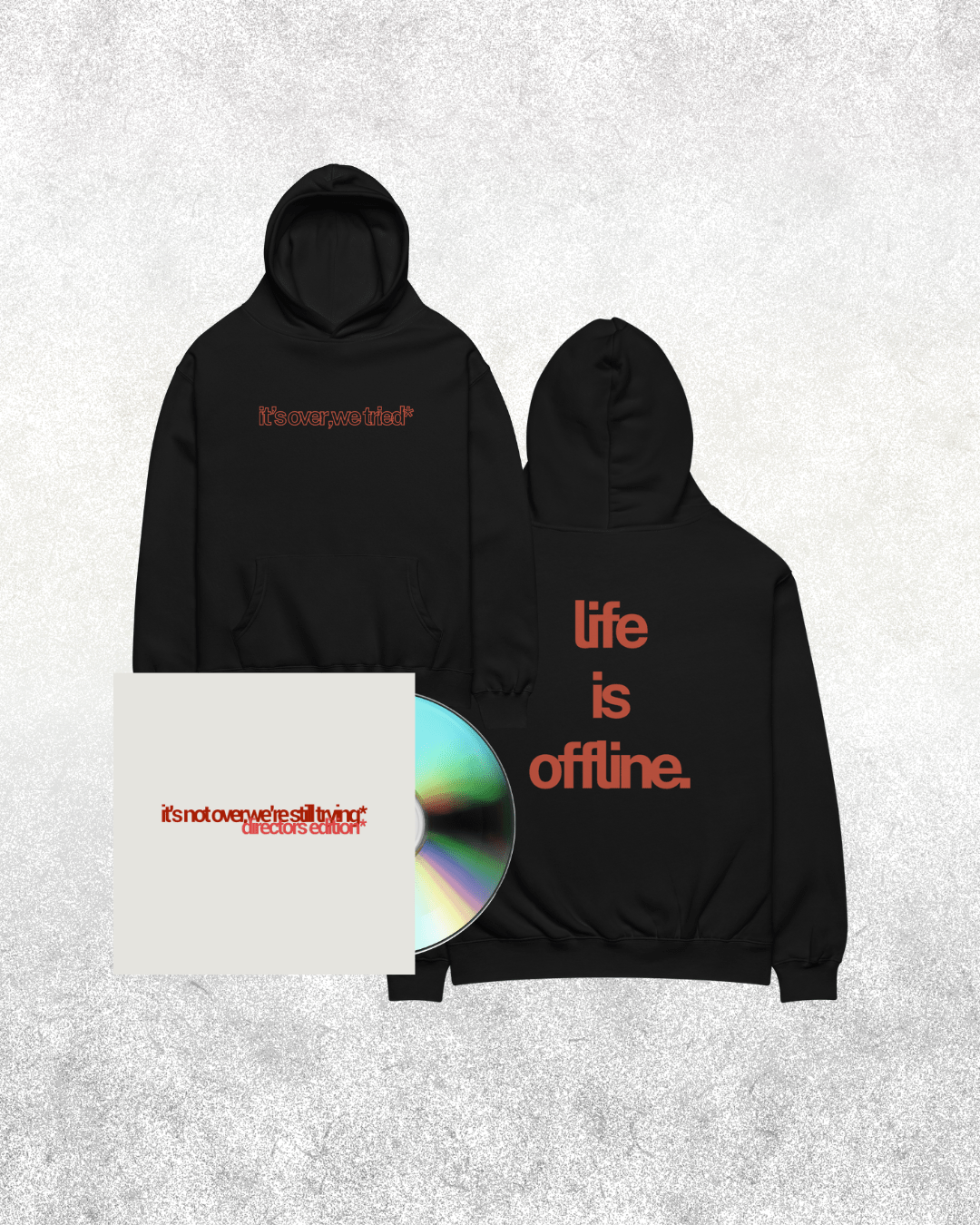 ''life is offline'' - hoodie bundle