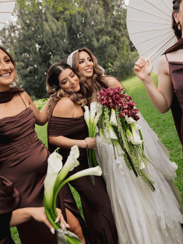 bridal makeup by Miami makeup artist Olena Kotelnytska for a wedding in South Florida