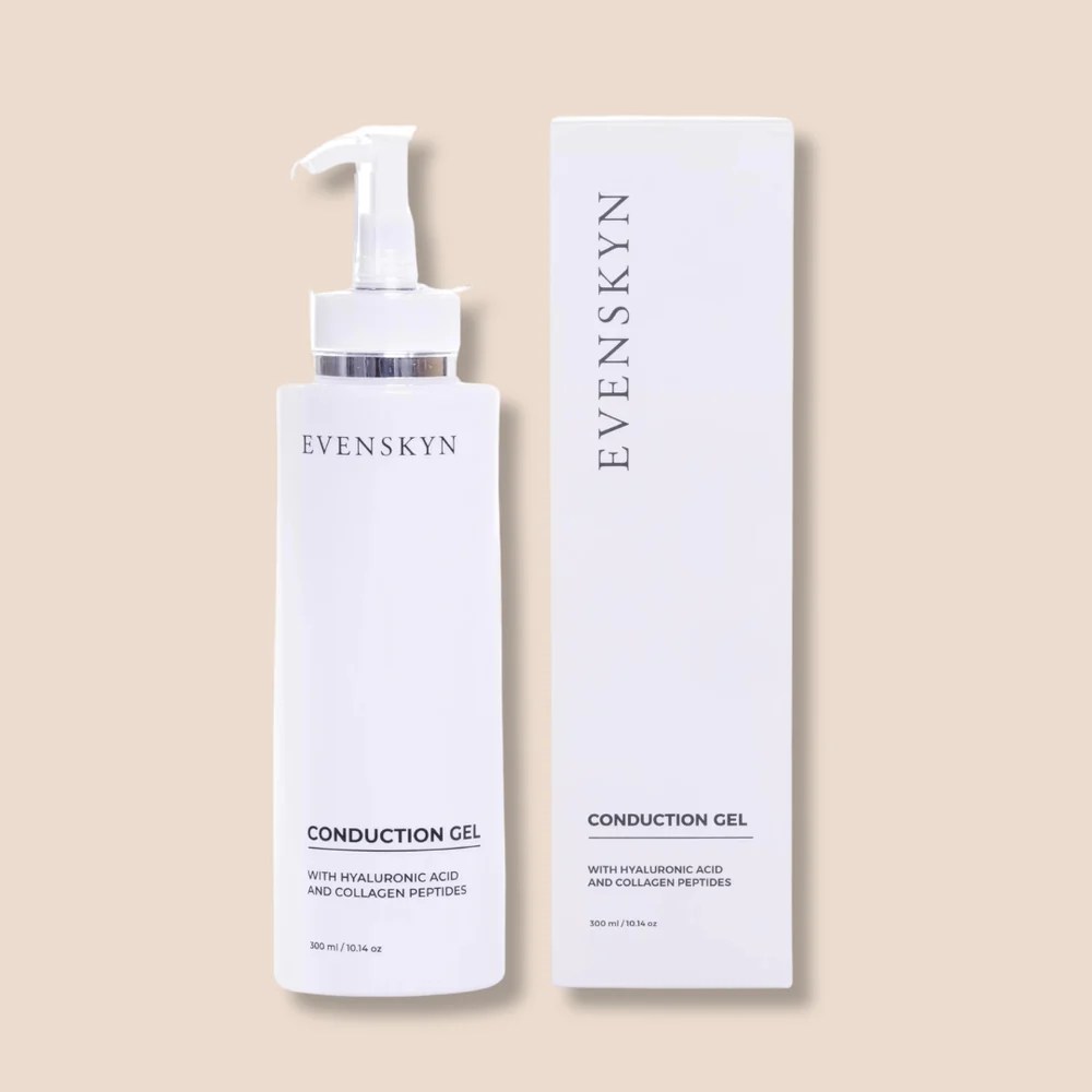 EvenSkyn Microcurrent RF Conduction Gel for luxury skincare rituals and at-home anti-aging beauty treatments