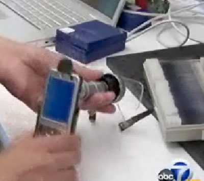 Cell phone camera turned remote microscope