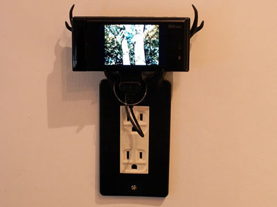 Cell phone art meets furniture
