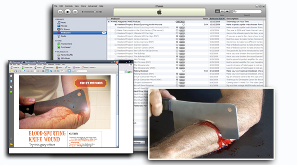 Not so lazy Sunday… Weekend Project – Blood Spurting Knife Wound