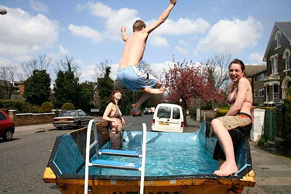 Dumpster swimming pool
