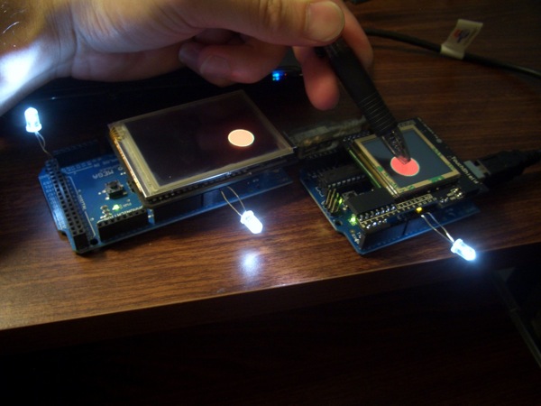 Arduino Mega meets the Touchshield