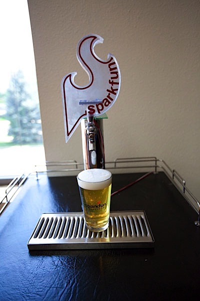 Sparkfun’s tweeting kegerator