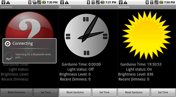 Android-powered Garduino remote control