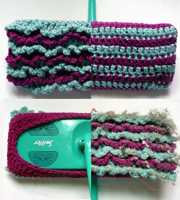 Crochet Reversible Swiffer Socks!
