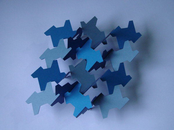 Tessellated kirigami sculptures