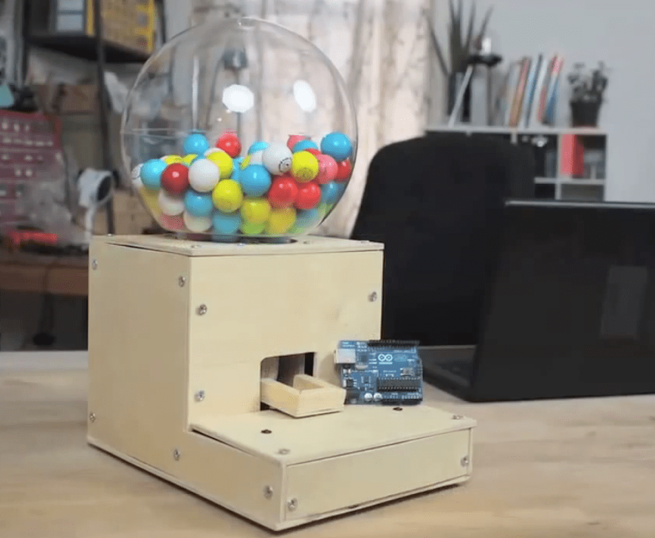 Secret Knock Gumball Machine on Make: Live ep01