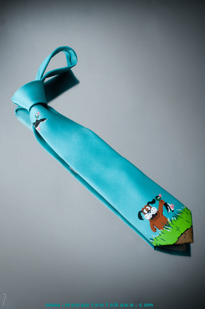 The Hand-Painted Ties of Maya Pixelskaya