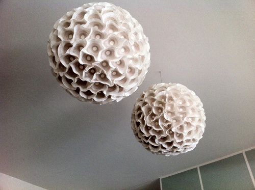 Sculpture Paper Orb Lights