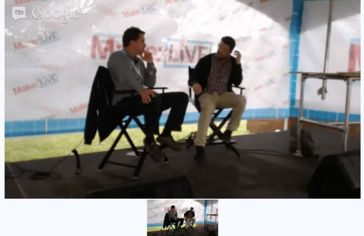 Peter Meehan and His Lucky Peach on Make: Live Stage at World Maker Faire 2012