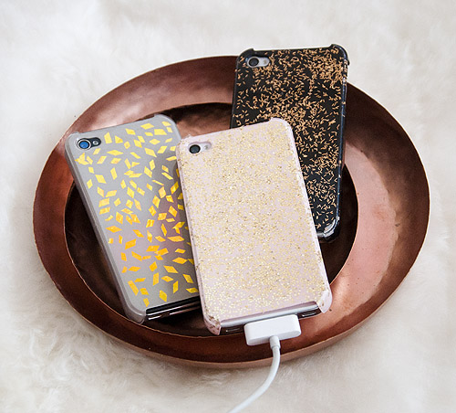 How-To: Decorate iPhone Cases with Leftover Holiday Glitz