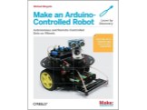 You’ll learn how to build and program an Arduino-based robot that can roam around, sense its environment, and perform a wide variety of tasks. All you need to get started with the fun projects is a little programming experience and a keen interest in electronics. This is a great guide to building a two or four wheeled robot. This book is also included as part of the package when you buy one of these robot kits from the Maker Shed. So consider getting a kit and you'll get this great book to boot!