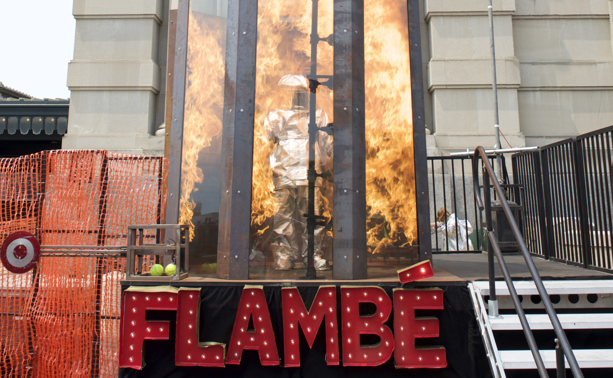 The Dunk Tank Goes Extreme with This Fire-Spewing Chamber