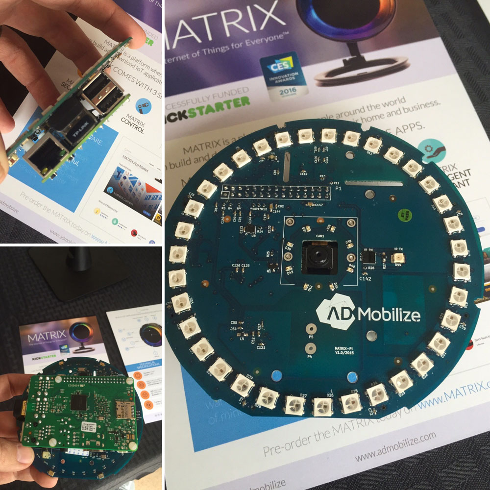 MATRIX IOT platform dev kit (as a Raspberry Pi HAT)