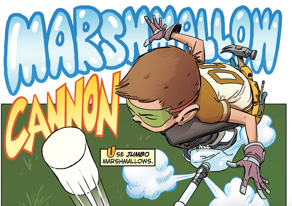 Howtoons: Build a Marshmallow-Shooting Stomp Cannon