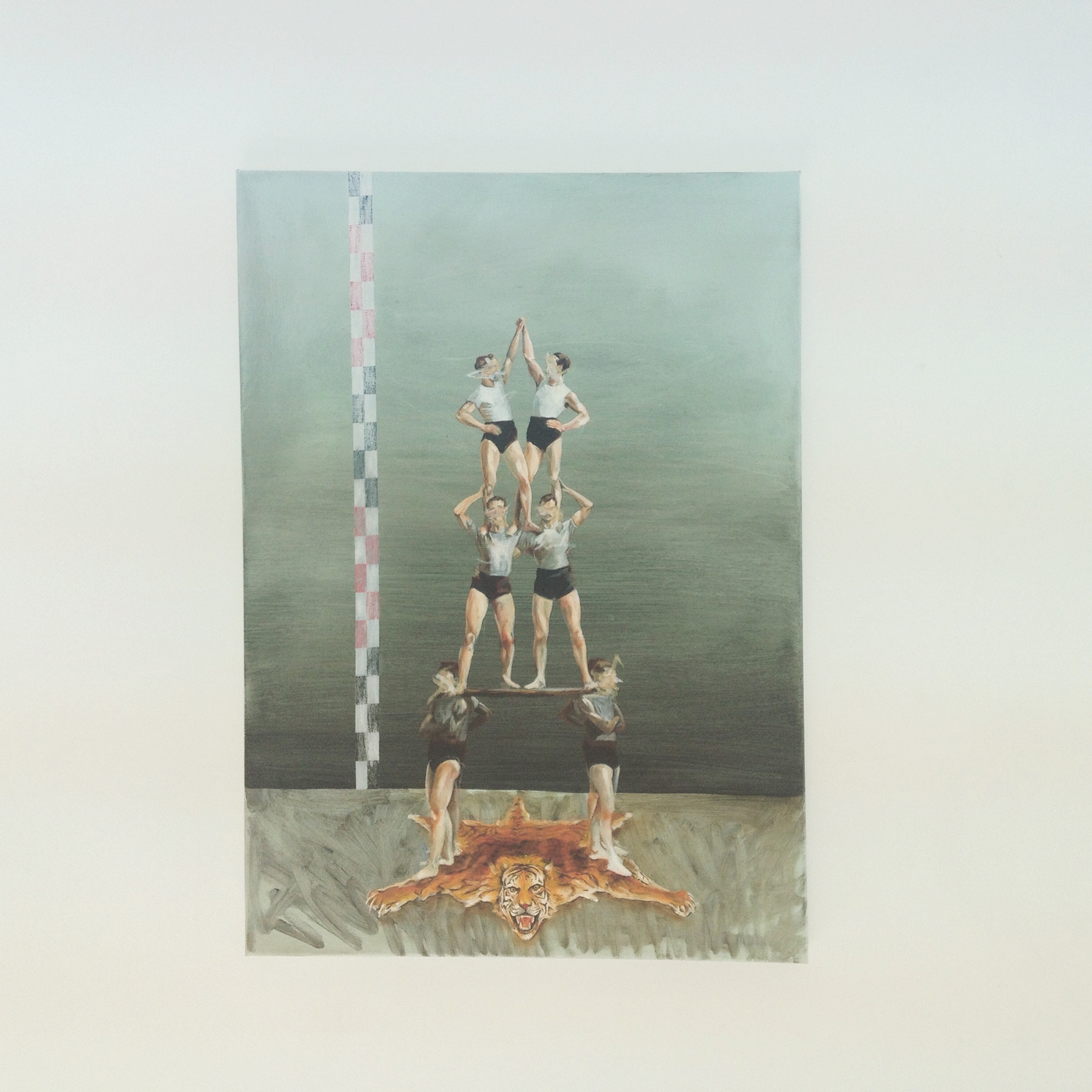 (pormenor) vista da exposição 'Uma linha dividida em duas partes' Kubik Gallery, Porto.