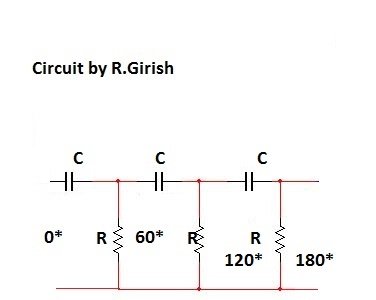 3 Phase Signal Generator Circuit Using Opamp Homemade Circuit Projects It consists of an inverting amplifier element such as a transistor or op amp with its output fed back to its input through a phase-shift network consisting of resistors and capacitors in a ladder networkThe feedback network shifts the phase of the amplifier output by 180 degrees at the.