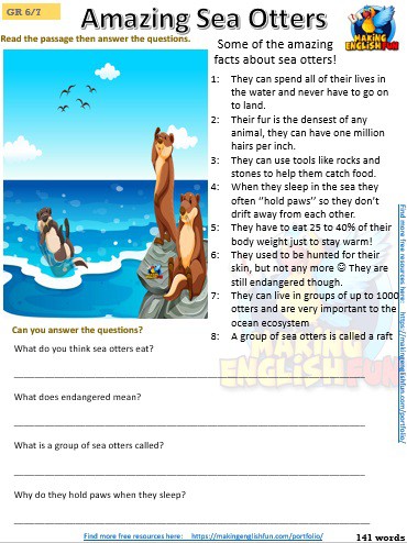 25 grade 1 5 reading comprehension cards pack 1 making english fun