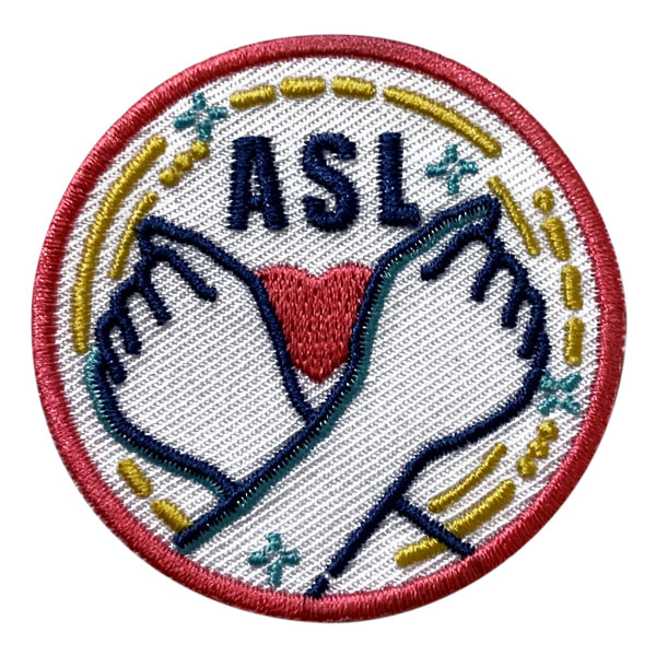 ASL American Sign Language Patch MakingFriends
