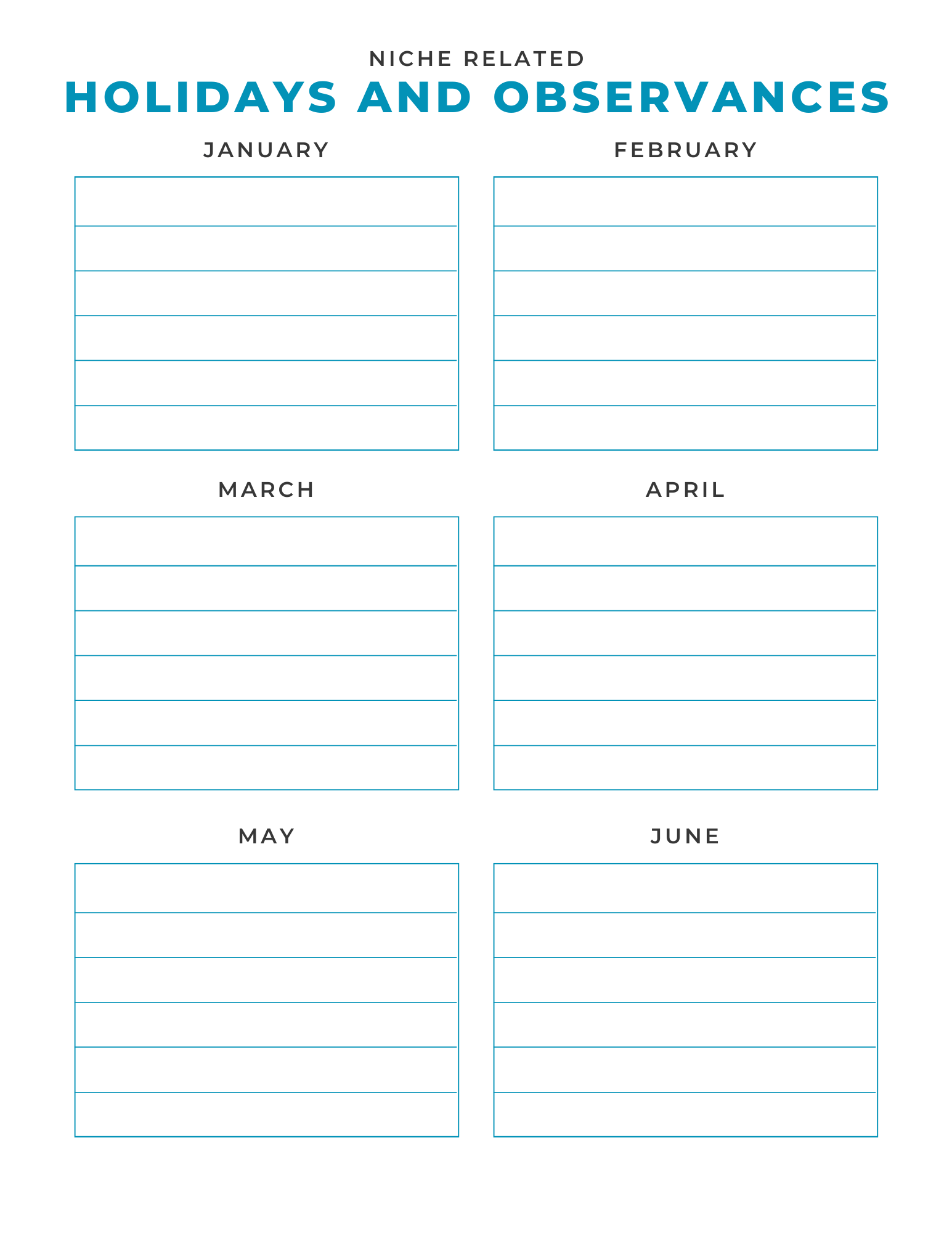 Printable Holiday Tracking Form – Making It Remotely