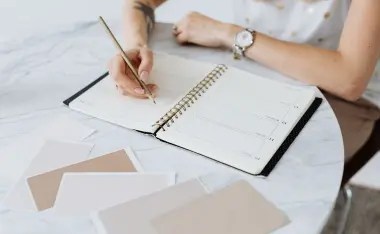 image of woman planning
