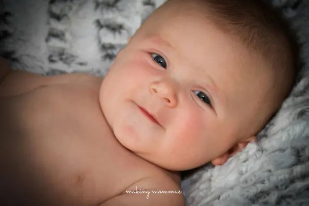 image of infant with dark eyes