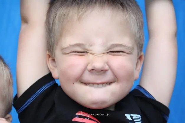 image of boy being silly