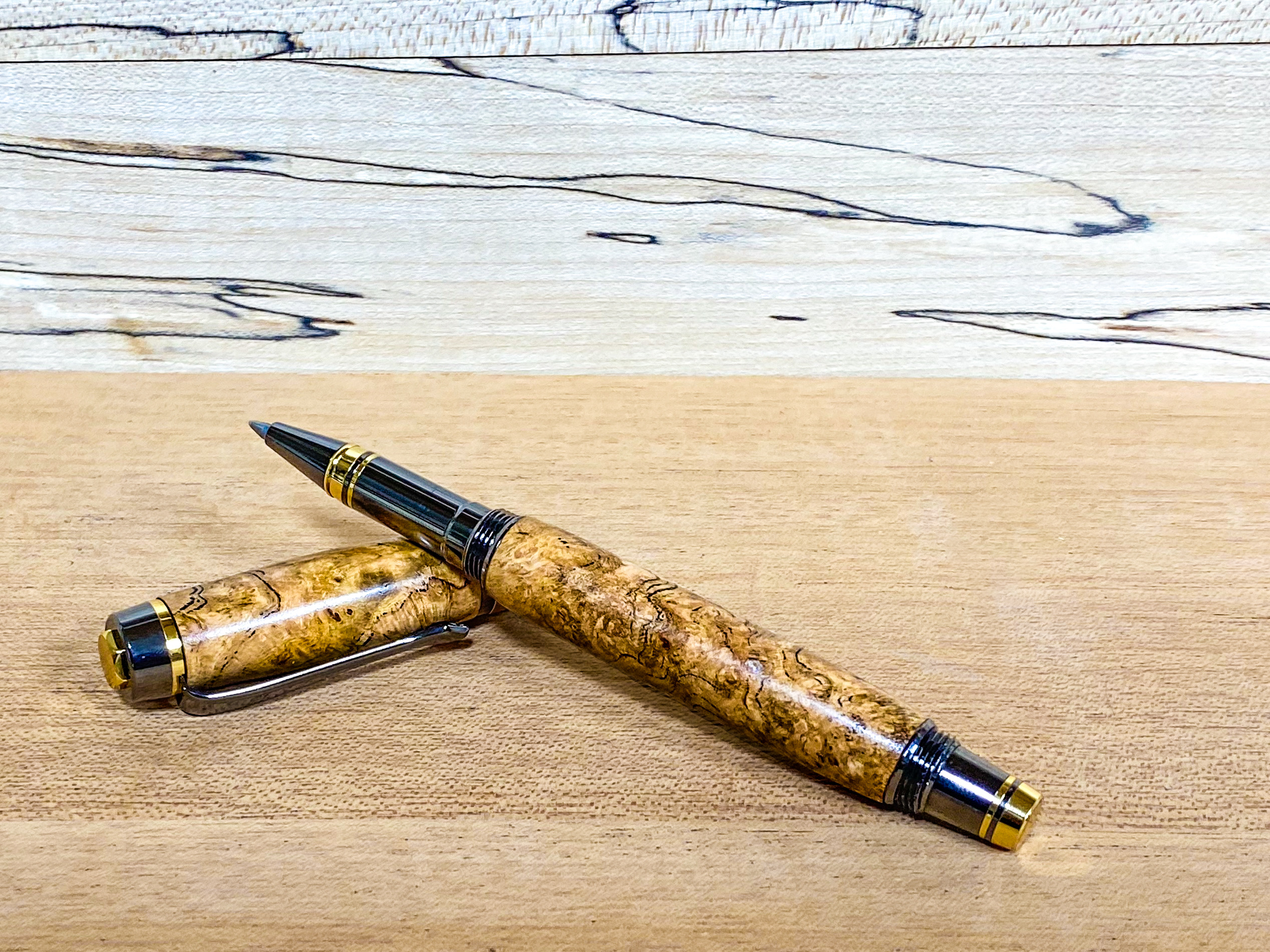 Everyday Carry Custom Engravable Wooden Rollerball Pens - MakingShavingz