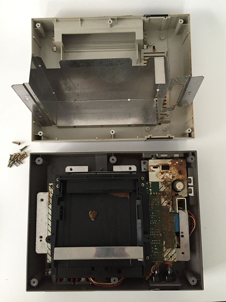 First few panels off, the bulk of the larger screws were removed by this point