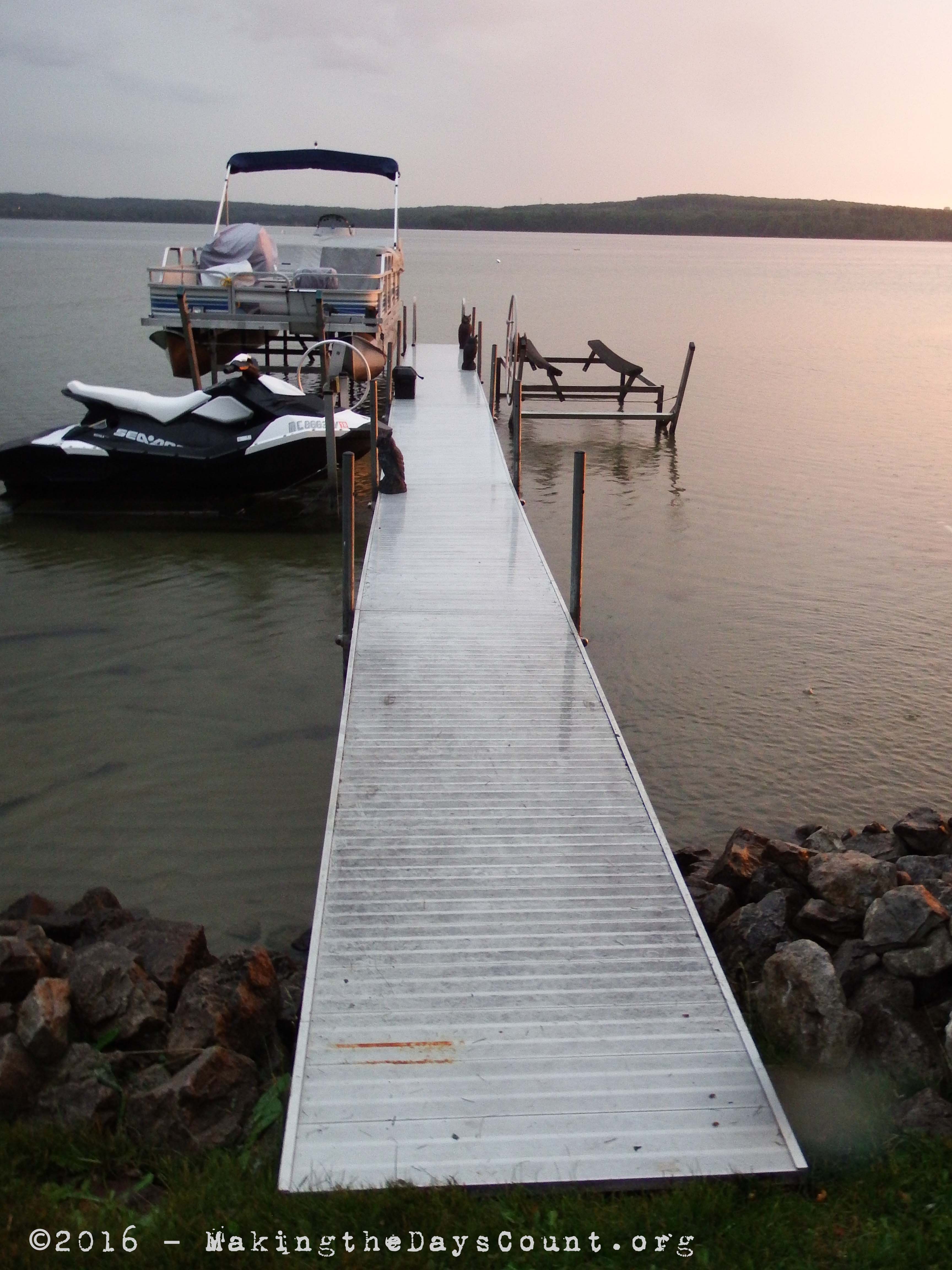 looking southwest across the lake