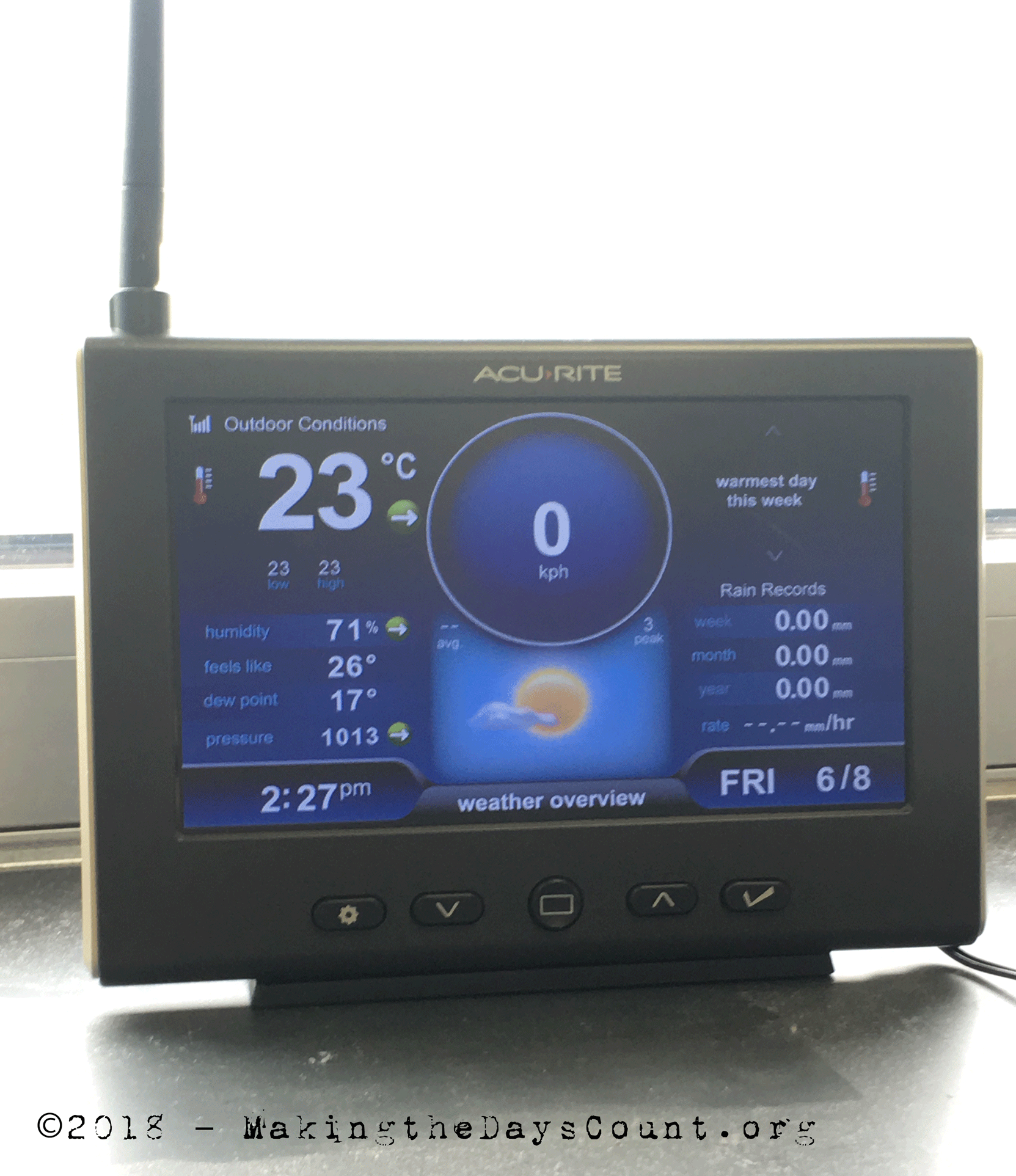 my project - installing a weather station at school