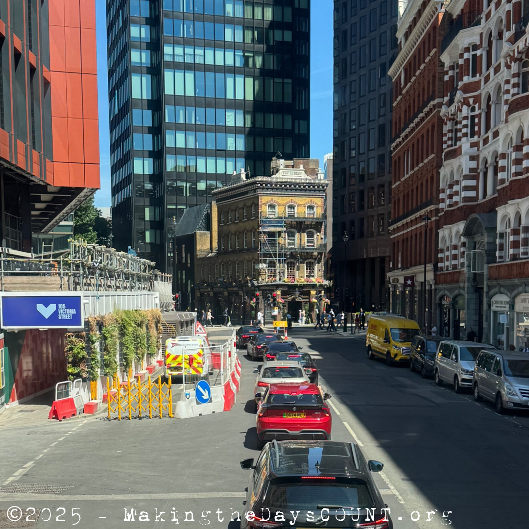 After many trips to England in the 70s and 80s I had never ridden in a double decker bus until today