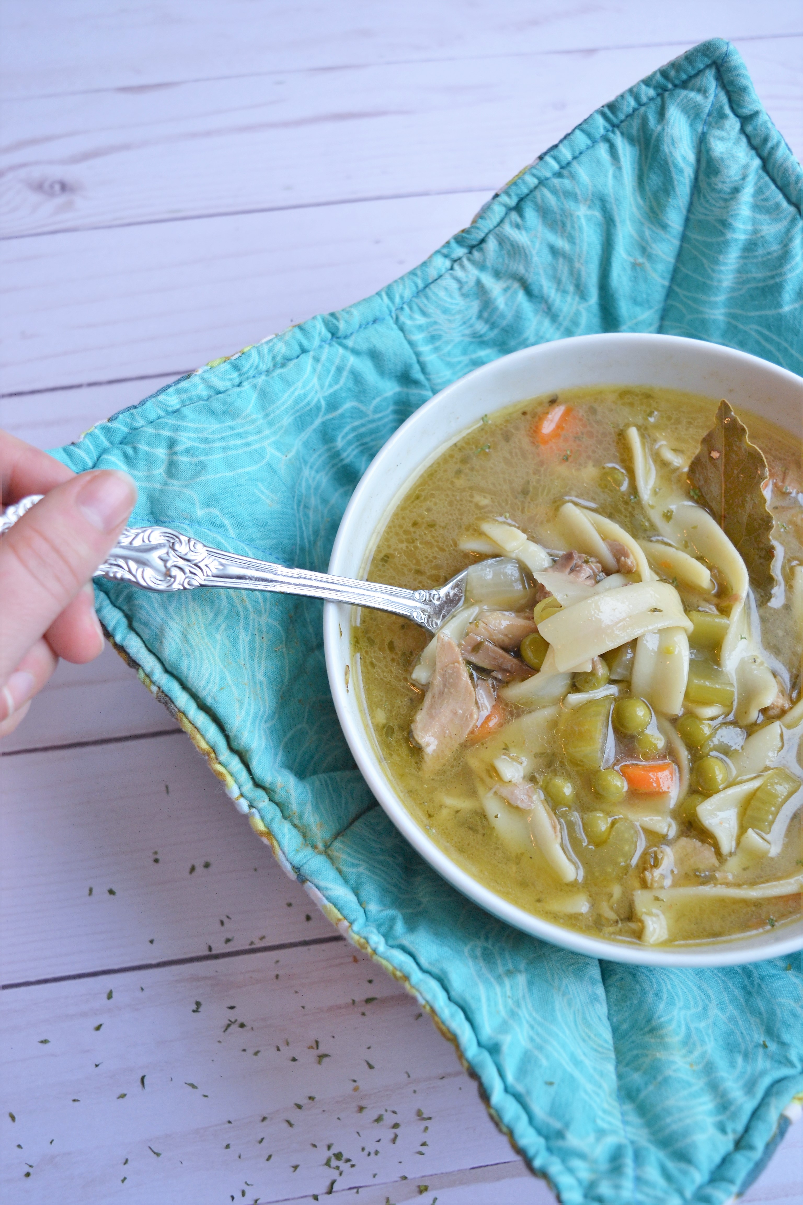 Leftover Turkey Carcass Soup Recipe! - 2 Different Ways! - Making