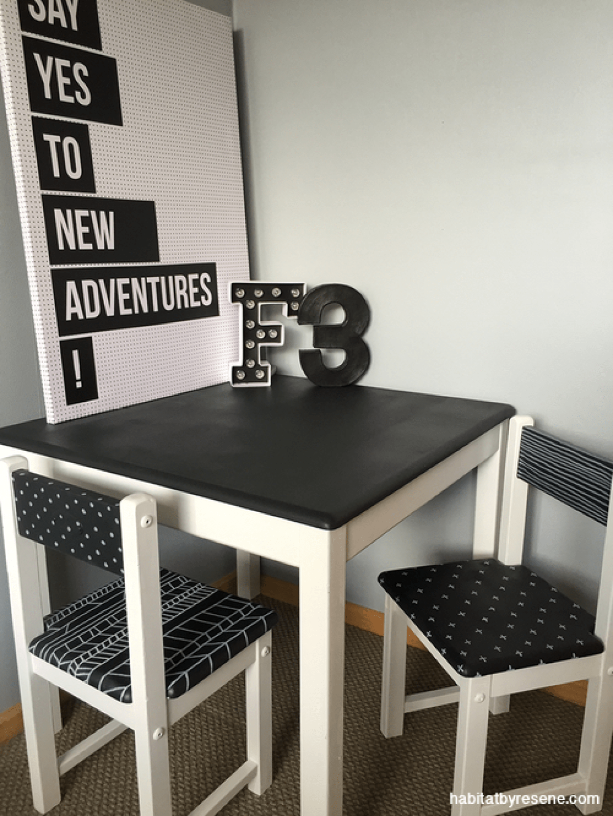 12 Upcycled Kids Table Makeovers - Create a cool kids table set - from Habitat by Resene