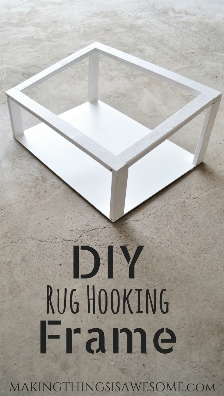 DIY Rug Hooking Frame for Your Lap Tutorial! - pin