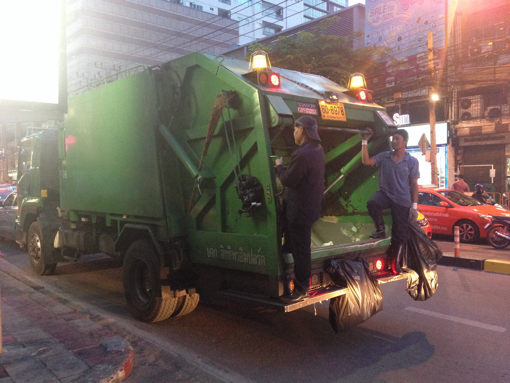 バンコクの清掃車