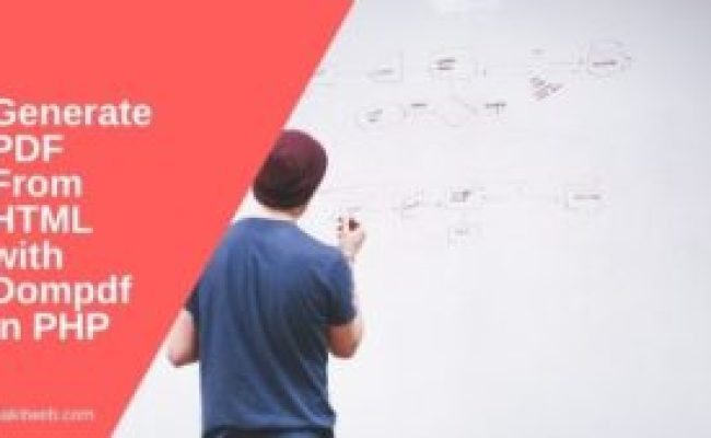 Generate PDF From HTML With Dompdf In PHP