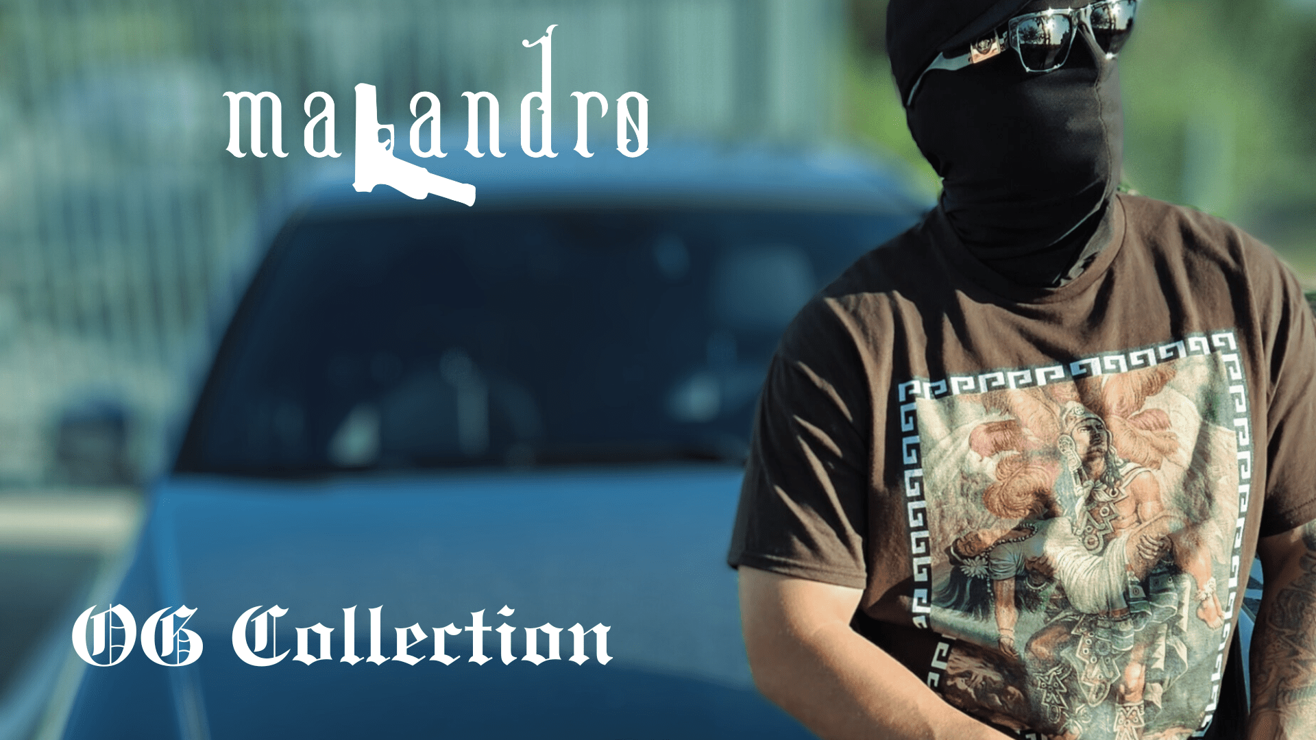 Malandro OG Collection — masked figure on the block