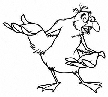 drawing disney's scuttle completed drawing