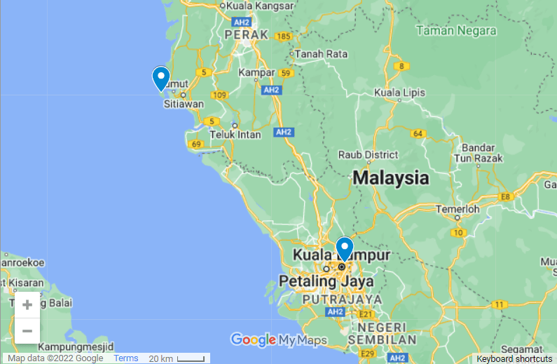 EXACTLY How To Go From KL Pangkor Malaysia Uncovered Map.