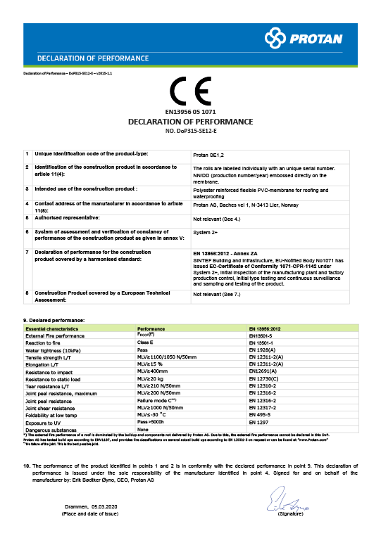 DoP_Protan SE 1,2_Eng