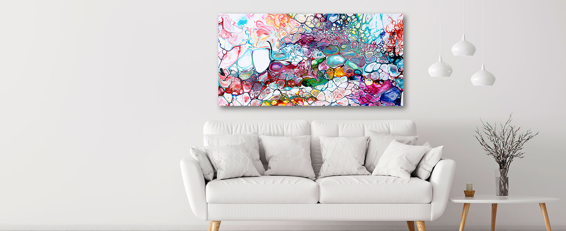 Malerier Til Salg Abstrakte Malerier Er Flot Kunst Til Vaeggen I Stuen