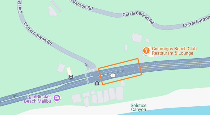 Traffic Advisory: Overnight lane reductions on PCH at Corral Canyon Road