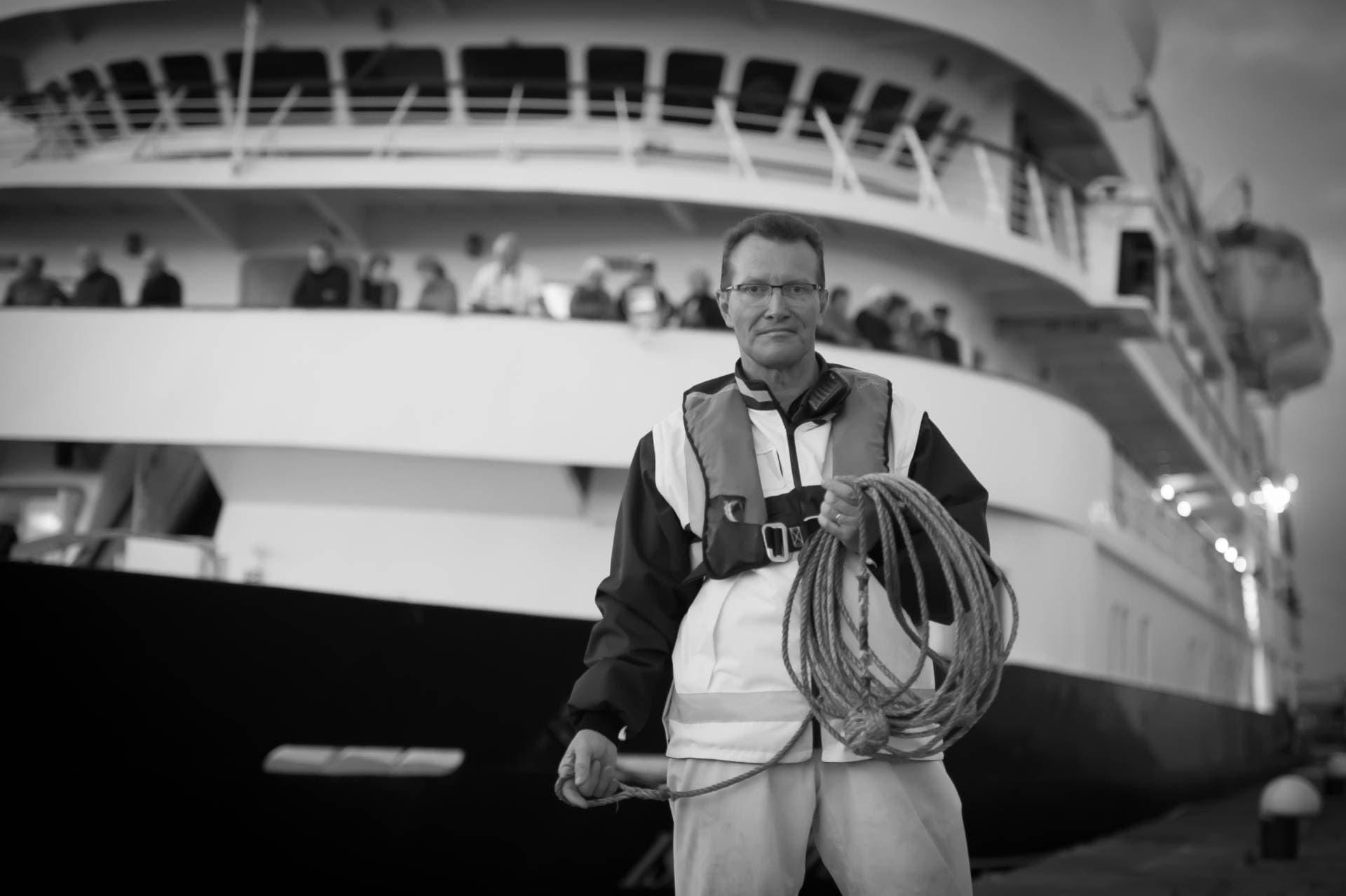 Pascal, spécialiste de l'amarrage