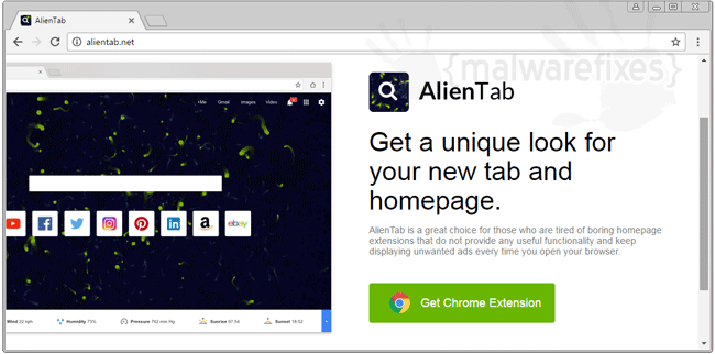 Challenges are solved by clicking on the extension. Remove Alientab Google Chrome Malwarefixes
