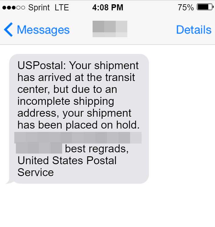 Usps "package has arrived at transit center" scam explained
