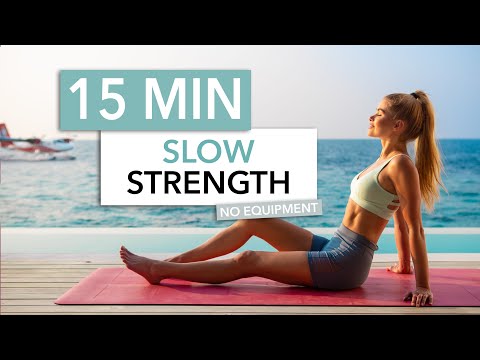 15 MIN SLOW STRENGTH, Full Body – on the floor, no standing up, low impact I Pamela Reif